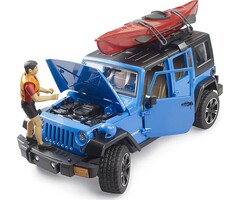 Bruder NEW Jeep Wrangler Rubicon w Kajak and figure