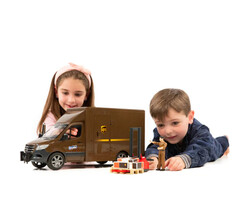 Bruder MB Sprinter UPS Truck with Manually Operated Pallet Jack