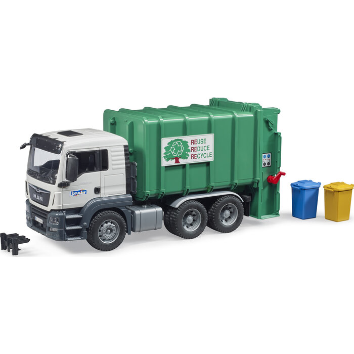 Bruder MAN TGS Rear Loading Garbage green