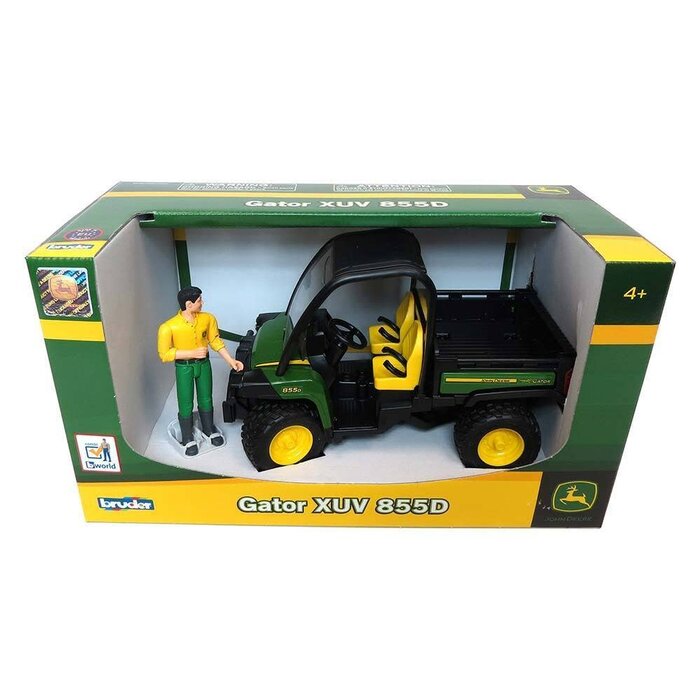 Bruder John Deere Gator XUV 855D with driver
