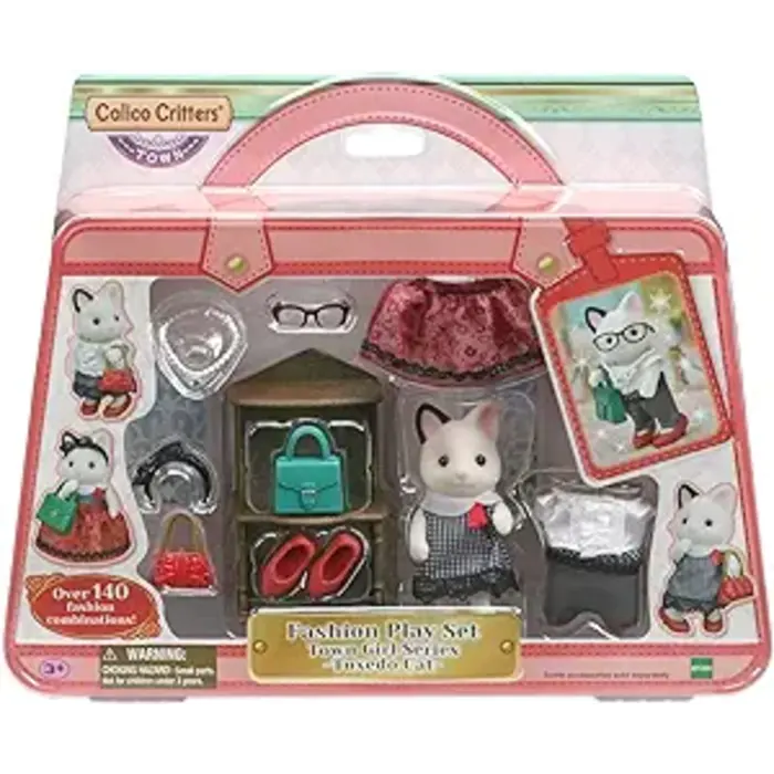 Calico Critters Party Time Playset - Tuxedo Cat Girl