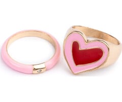Great Pretenders Boutique Chic Tickled Pink Rings, 2pcs