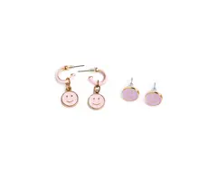 Great Pretenders Boutique Chic All Smiles Earrings, 2 Pair