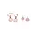 Boutique Chic All Smiles Studded Earrings, 2 Pr