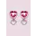 Boutique Heart Jewel Clip On Earrings