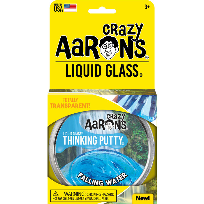 Crazy Aaron's Falling Water Liquid Glass 4" Thinking Putty Tin