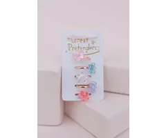 Great Pretenders Boutique Shimmer Flower Rings, 5pcs