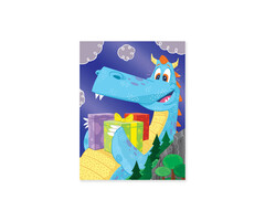Peaceable Kingdom & Mindware Dragon Foil Enclosure Card - small greeting card