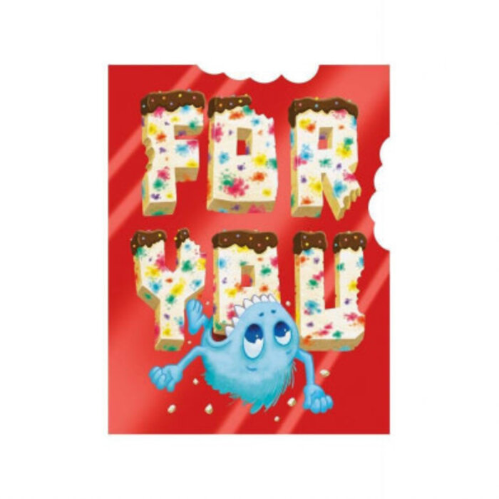 Peaceable Kingdom & Mindware Monster Die Cut Enclosure  - Small Greeting Card