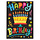 Black Happy Birthday Lettering - Greeting Card