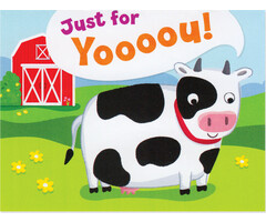 Peaceable Kingdom & Mindware Moo Cow Gift Enclosure - Small Greeting Card
