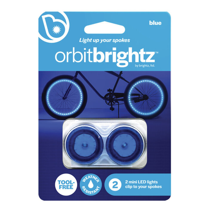 Brightz Orbit - Blue Bike Spoke Lights 2 pk