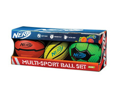 NERF Mini Foam Ball Set 3 Pack Boxed by Franklin Sports