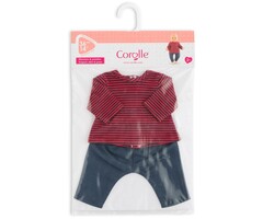 Corolle Baby Dolls Clothes/Mes Vetements 14" Pants & Striped T-Shirt
