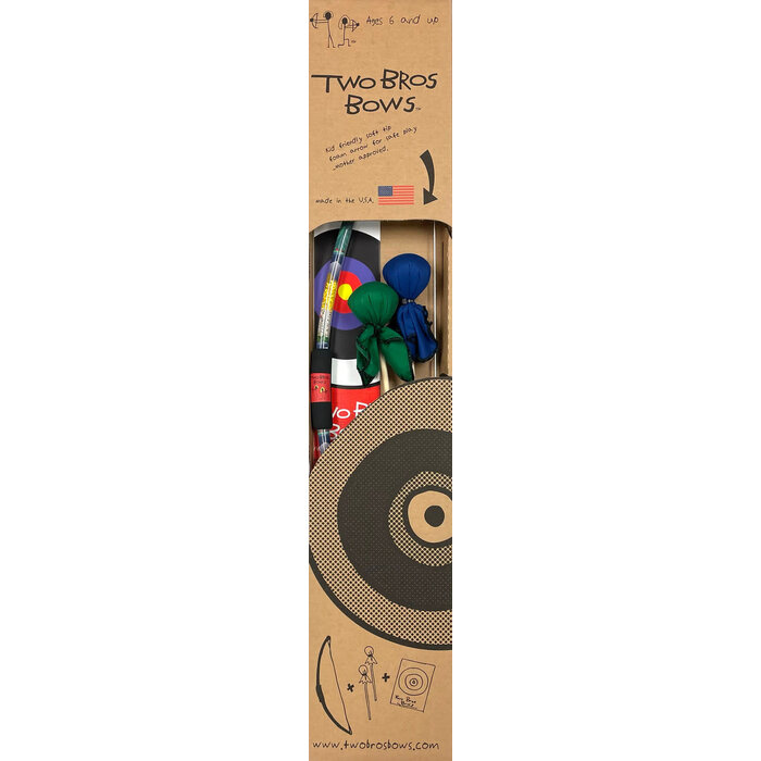 WildLife Bow, Green and Cobalt Arrows w Trifold Target