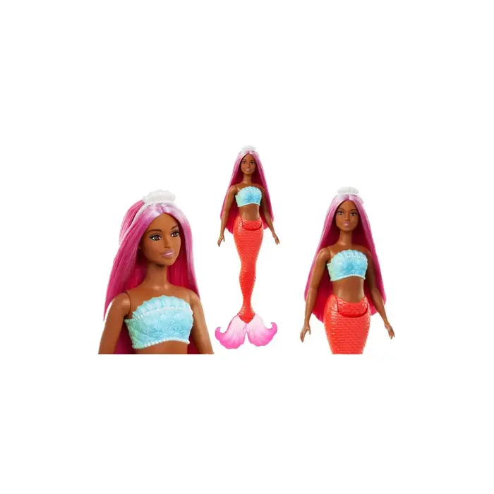 Barbie Mermaid Black Doll with Coral Tail
