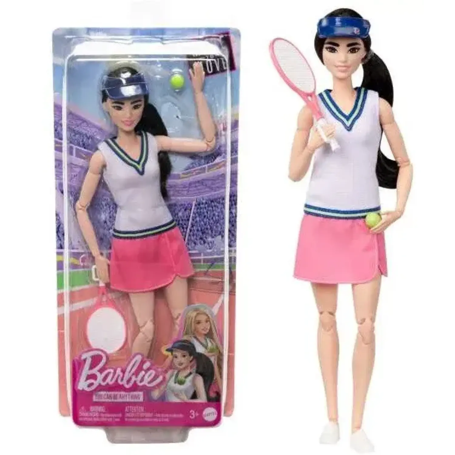 Barbie Made to Move Tennis Player Asian Doll Mud Puddle Toys