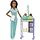 Careers Baby Doctor Play Set Black Doll