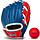 AIR TECH® ADAPT SERIES T-BALL FIELDING GLOVE Color: Navy/Red Size: 8.5" With Ball (Right Hand Throw)