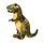 7728 T-Rex Dinosaur W/Sound green 10"