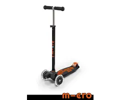 Micro Scooters Maxi LED Scooter - Black/Orange (NEW)