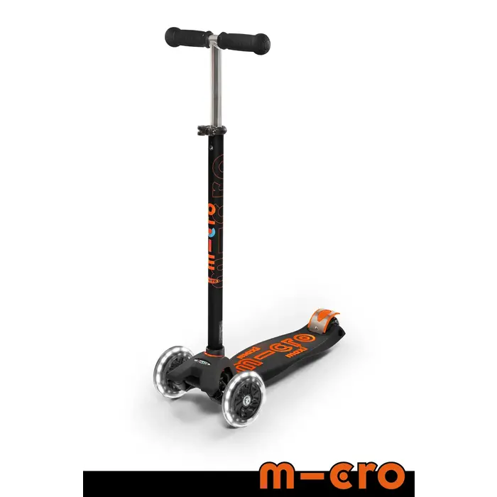 Micro Scooters Maxi LED Scooter - Black/Orange (NEW)
