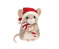 Douglas Merrie MOUSE W/SANTA HAT & CANDY CANE