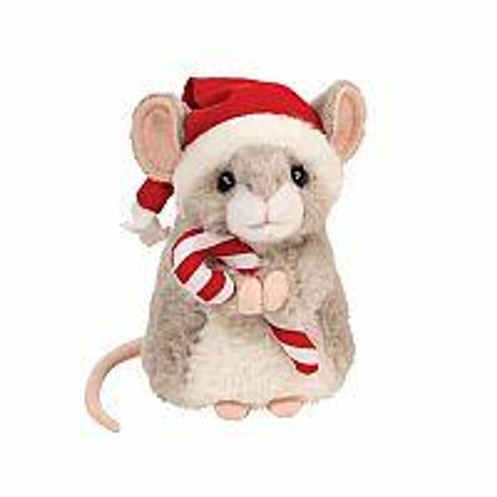 Douglas Merrie MOUSE W/SANTA HAT & CANDY CANE