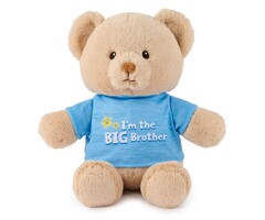 Gund I'm the Big Brother Bear, Blue, 12 in