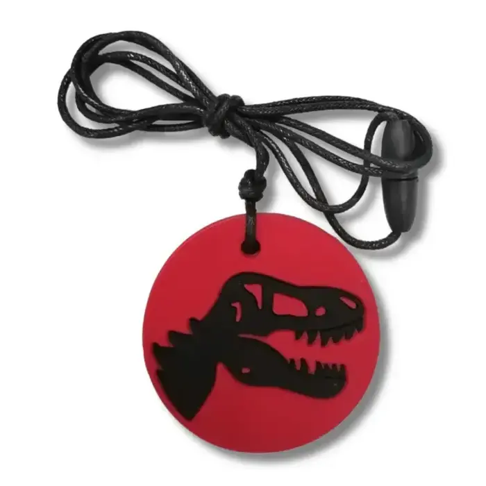 JellyStone Dino Pendant Red and Black