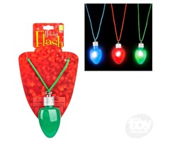 28" LIGHT-UP CHRISTMAS BULB NECKLACE