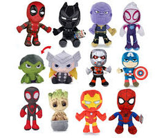 Mattel Marvel Plush Talkers Spider-Man Soft Toy, 11.75-inch Collectible Figure With Sounds & Phrases
