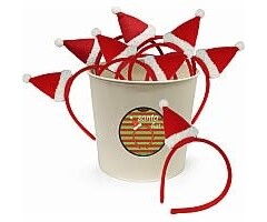 Jack Rabbit Headbands: Santa Hats
