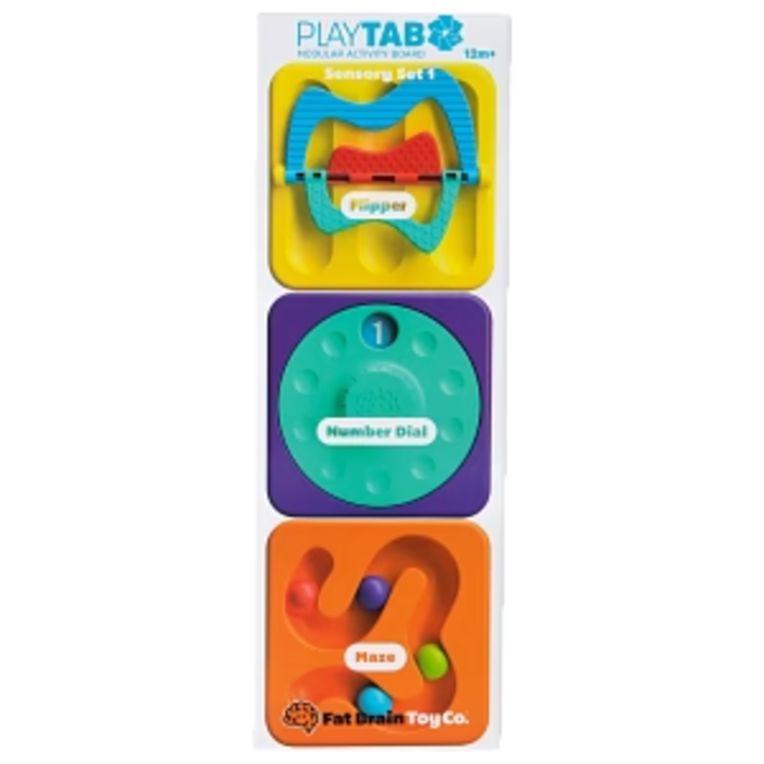 Fat Brain Toy Co PlayTab Sensory Tiles Set 1