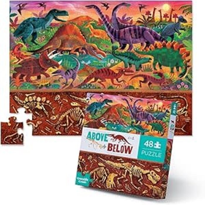 Crocodile Creek 48-pc Above & Below/Dinosaur World