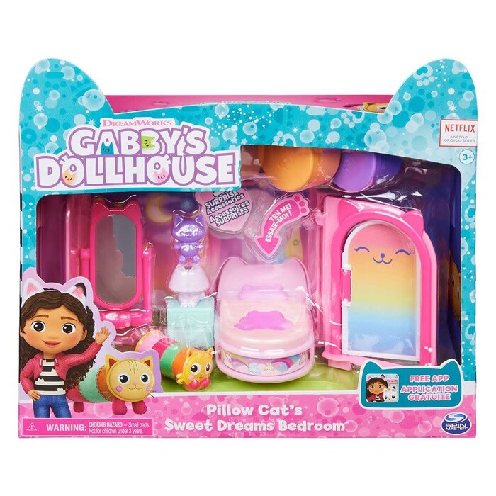 Gabby`s Dollhouse, Deluxe Room with Figure, 3 Accessories, 3 Furniture Pieces and 2 Dollhouse Deliveries (Style May Vary)