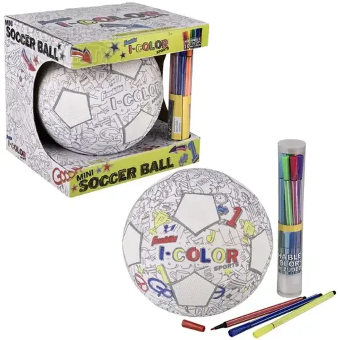 Franklin I-COLOR SOCCER BALL - WITH 10 COLORED MARKERS