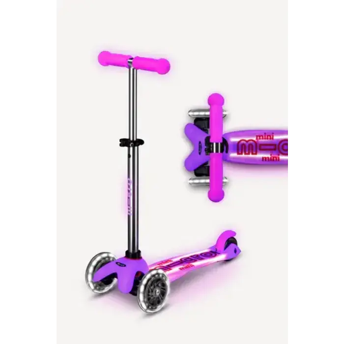 Micro Scooters Micro Mini Glow Plus LED Scooter - Frosty Pink