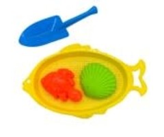 mutual sales Sand Sieve Set (Blue and Yellow)
