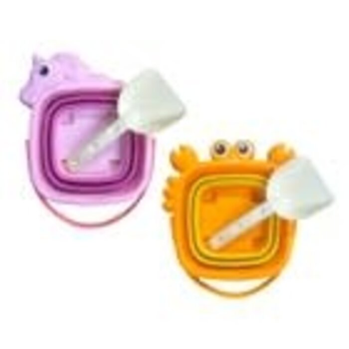 mutual sales Unicorn & Crab Expandable Pail w/Shovel-MS