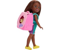 Barbie Barbie Family & Friends Playtime Kitty Backpack Brunette Chelsea Doll (BLK)
