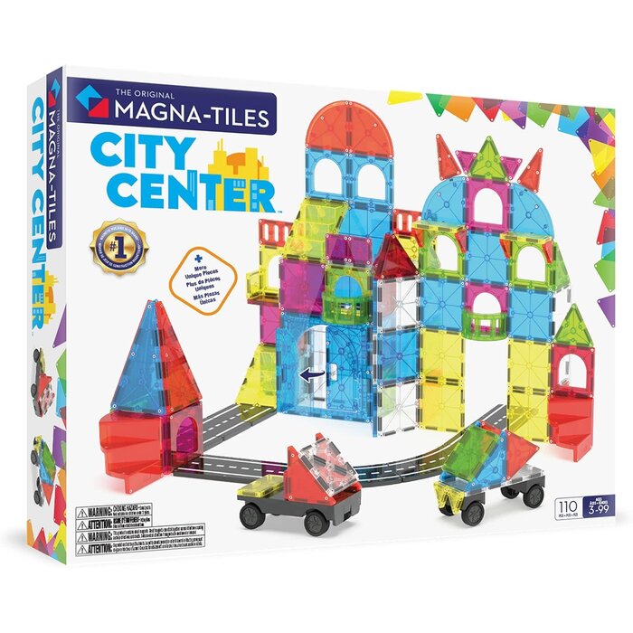Magna-Tiles City Center 110-Piece Set (Ages 3+)