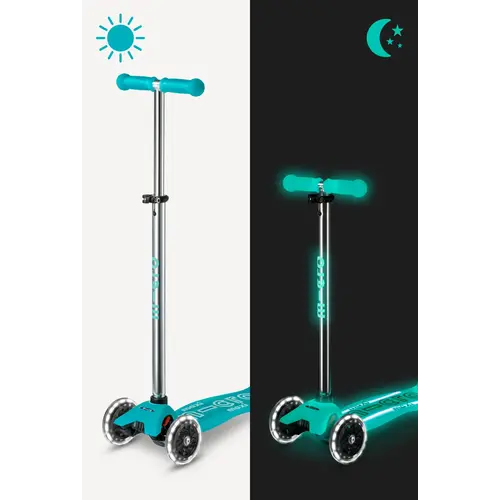 Micro Scooters Micro Maxi Glow Plus LED Scooter - Jelly Green