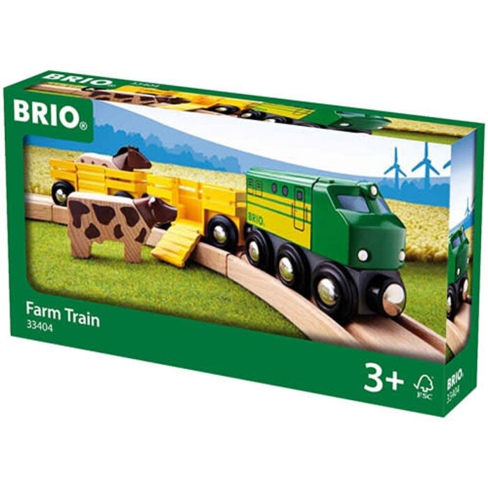 Brio Farm Train - magnetic with animals