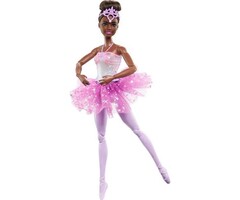 Barbie BALLERINA Black Doll with Pink Dress