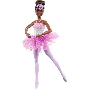 BALLERINA Black Doll with Pink Dress