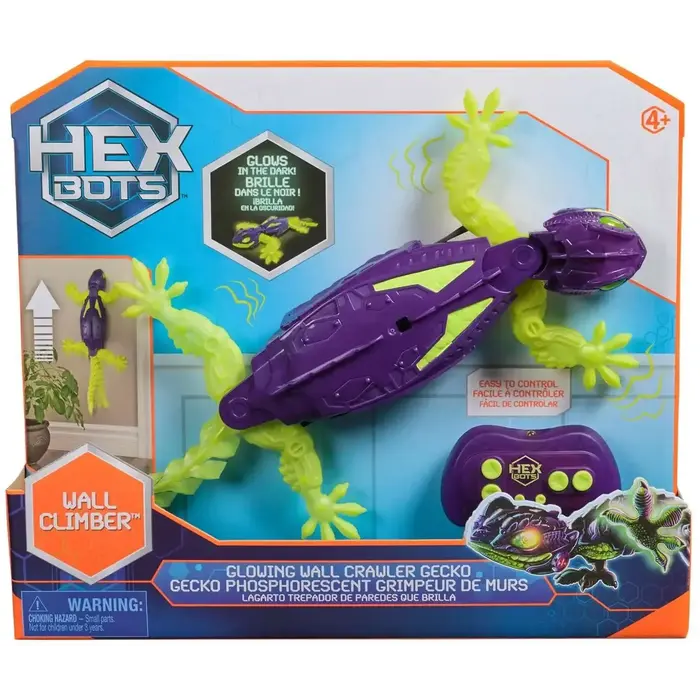 HEX BOTS HEX BOTS Wall Crawler Glow-in-the-Dark Gecko