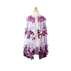 The 5th Avenue Pailette Cape, Purple, Size 4-6