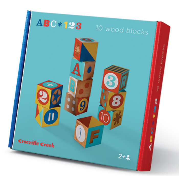 Crocodile Creek ABC/123 Wood Blocks