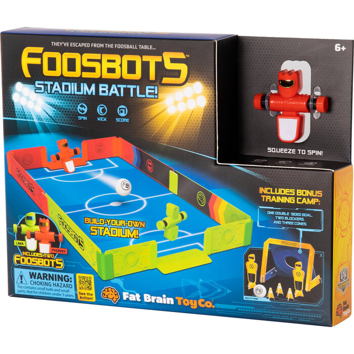 Fat Brain Toys Foosbots Stadium Battle Set - NEW
